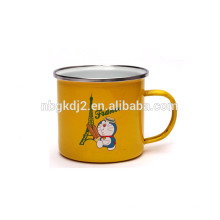 revêtement de haute qualité et rouleau de jante émail poignée émail mug